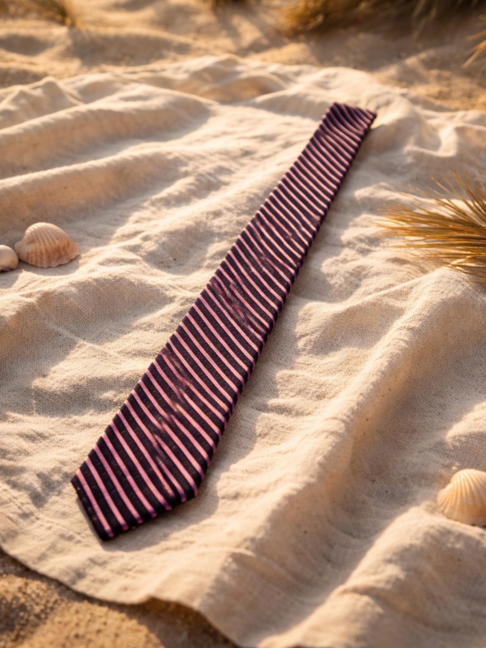 Jos. A. Bank Pink and Black Striped Men’s Tie